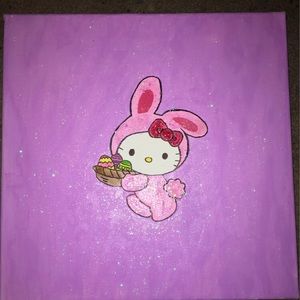 hello kitty easter painting